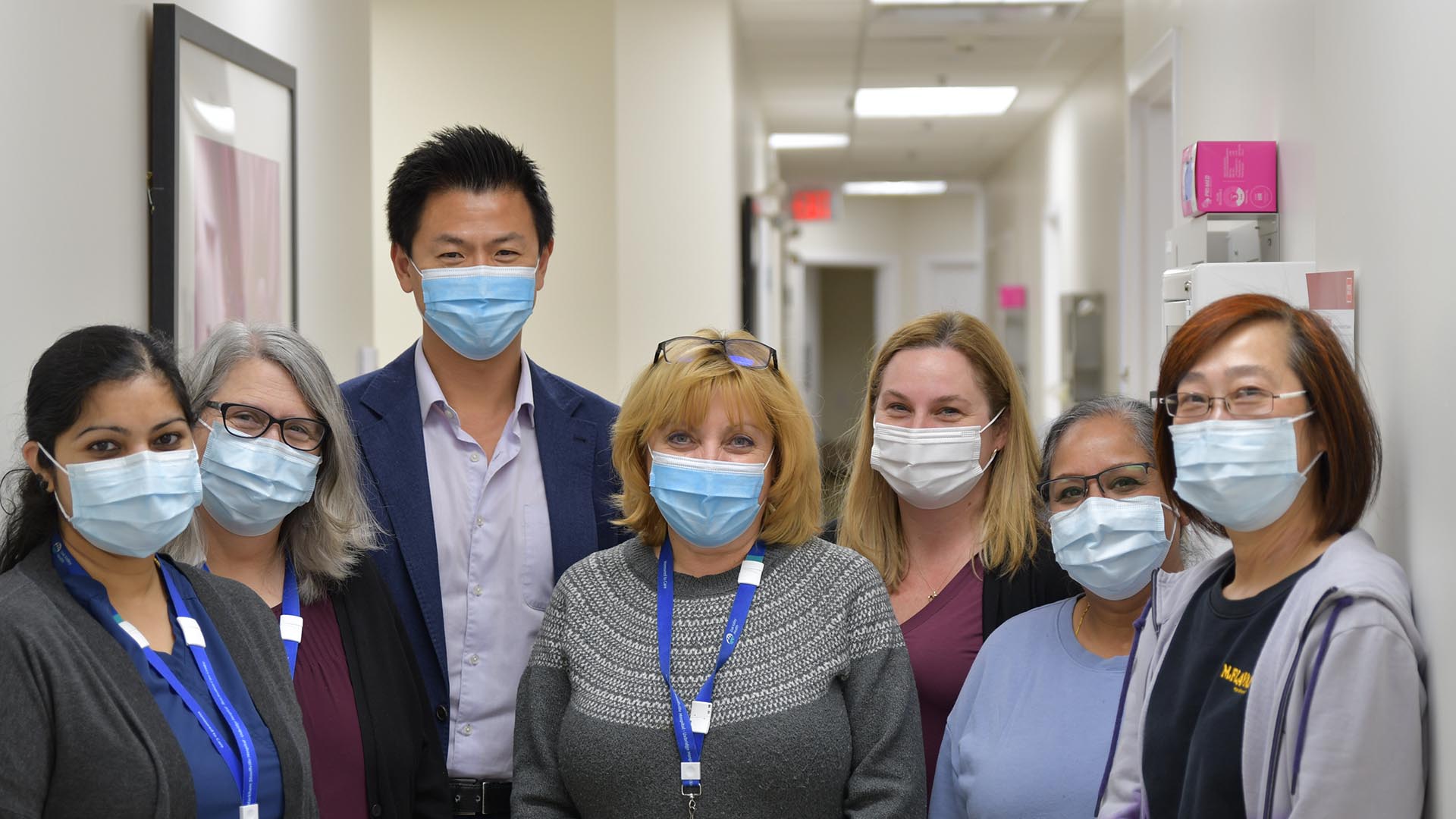 Team photo of sleep clinic team at Oak Valley Health