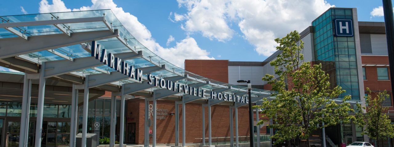 the front of Markham Stouffville Hospital